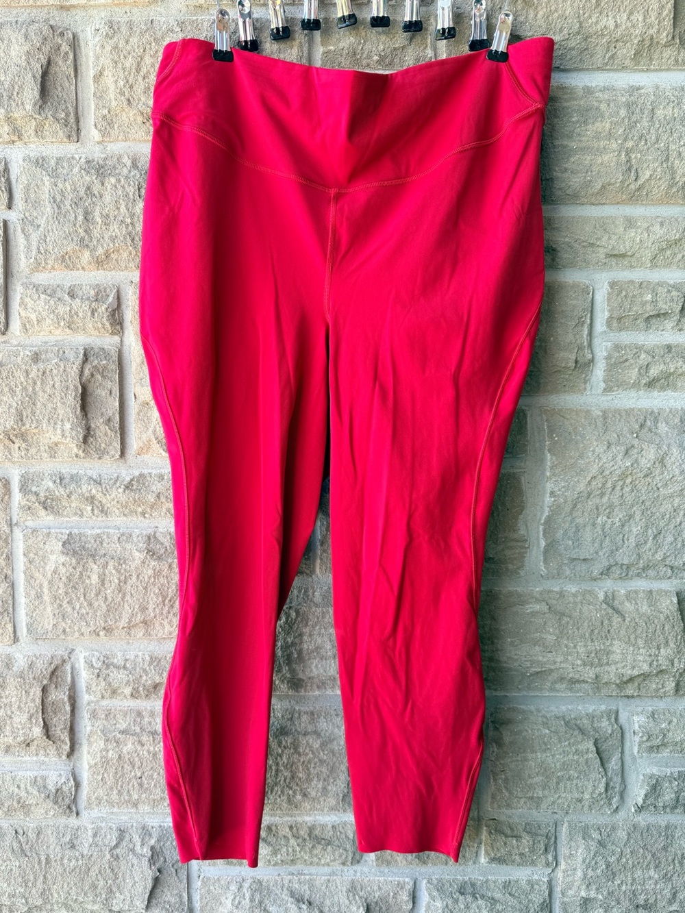 lululemon Base Pace High Rise Leggings Red Plus Size 18 - 25” Inseam